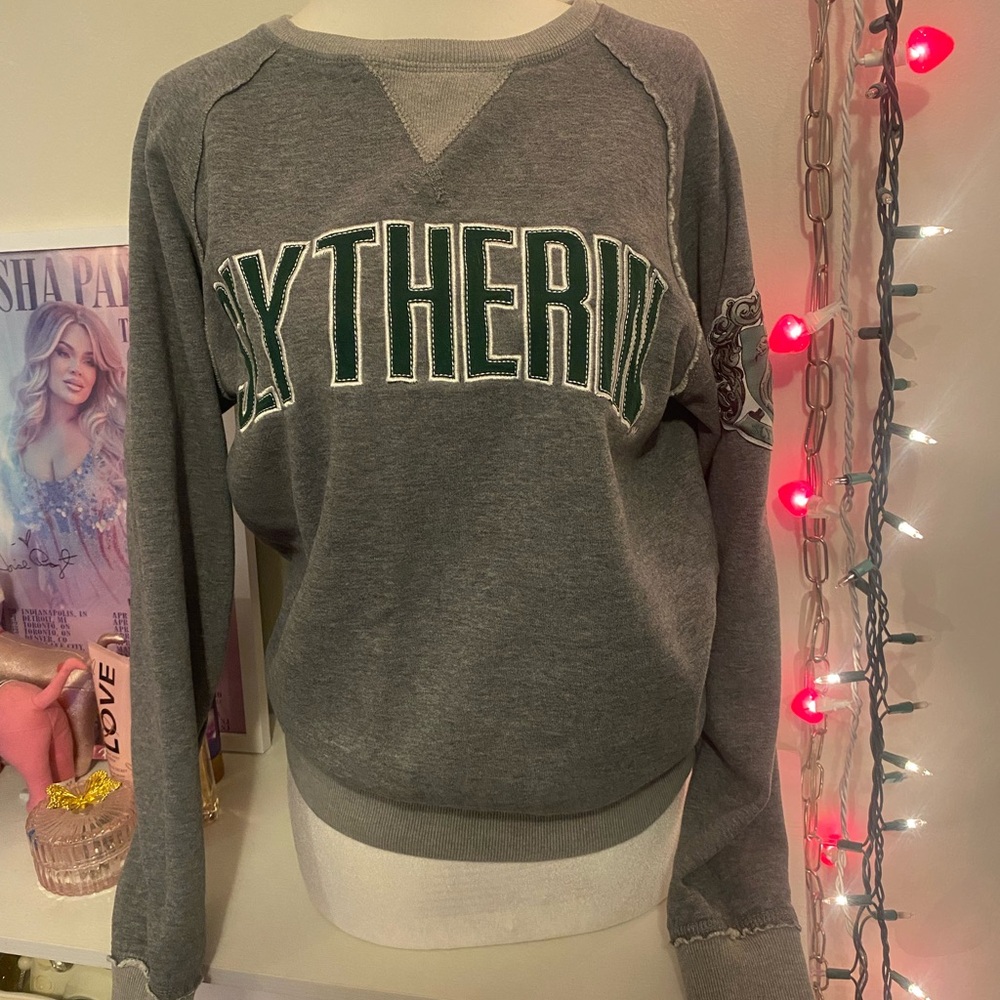 Slytherin Universal Studios Grey Crewneck Sweatshirt